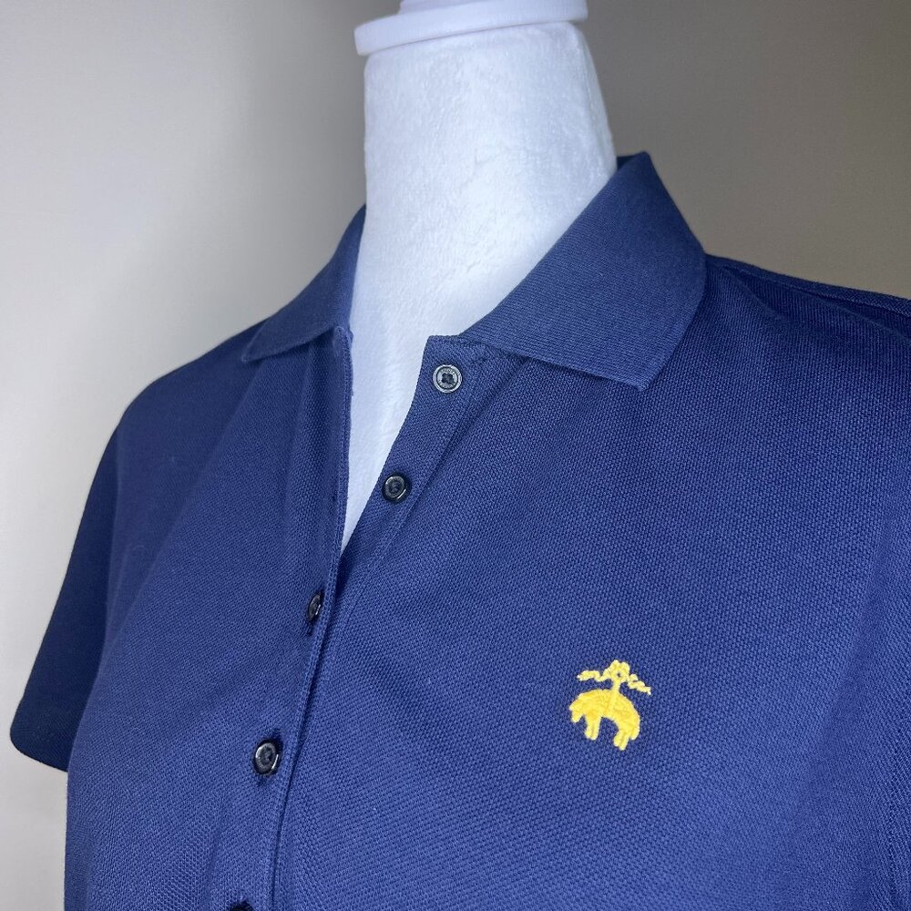 Brooks Brothers Navy with Yellow Logo Polo Dress